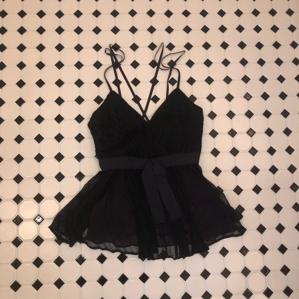 FRENCH CONNECTION Black Top (NWOT - sz 4)